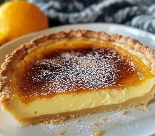 tarte façon crème brûlée