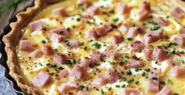 tarte au camembert et jambon