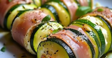 Roulés de Courgettes au Jambon