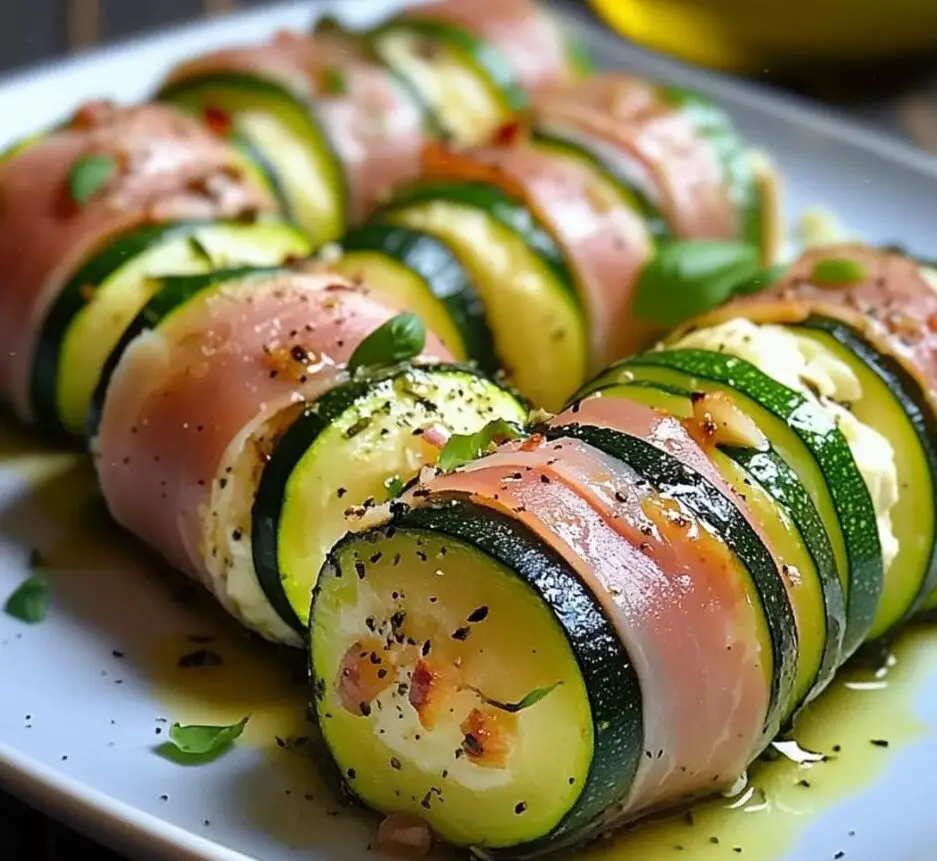 Roulés de Courgettes au Jambon